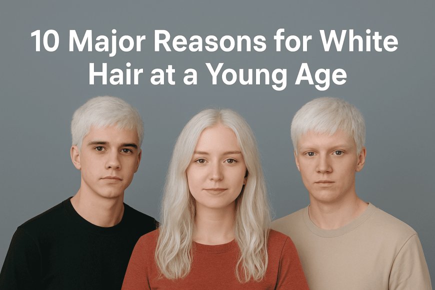 10 Major Reasons for White Hair at a Young Age